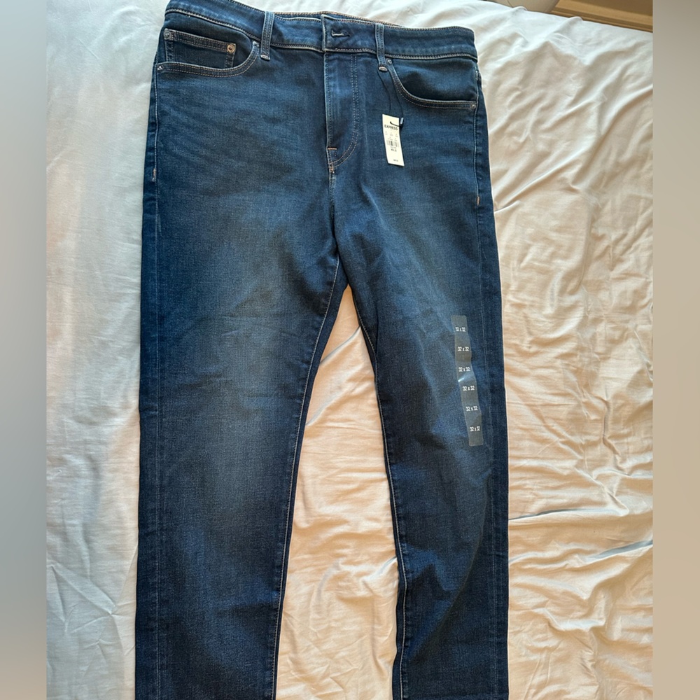 EXPRESS - Men’s 32x32 Athletic Slim Navy Jeans. NEW WITH TAGS